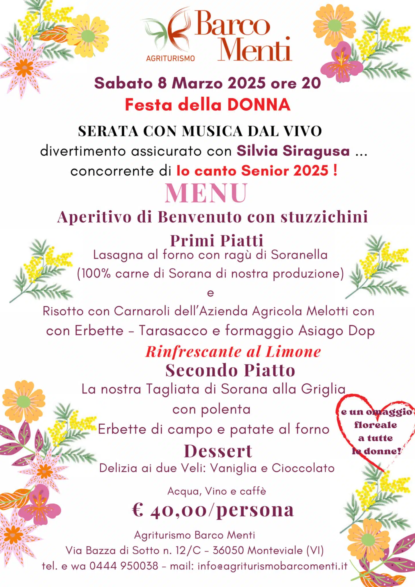 Festa Della Donna 2025 All'Agriturismo Barco Menti 1 Festa Della Donna