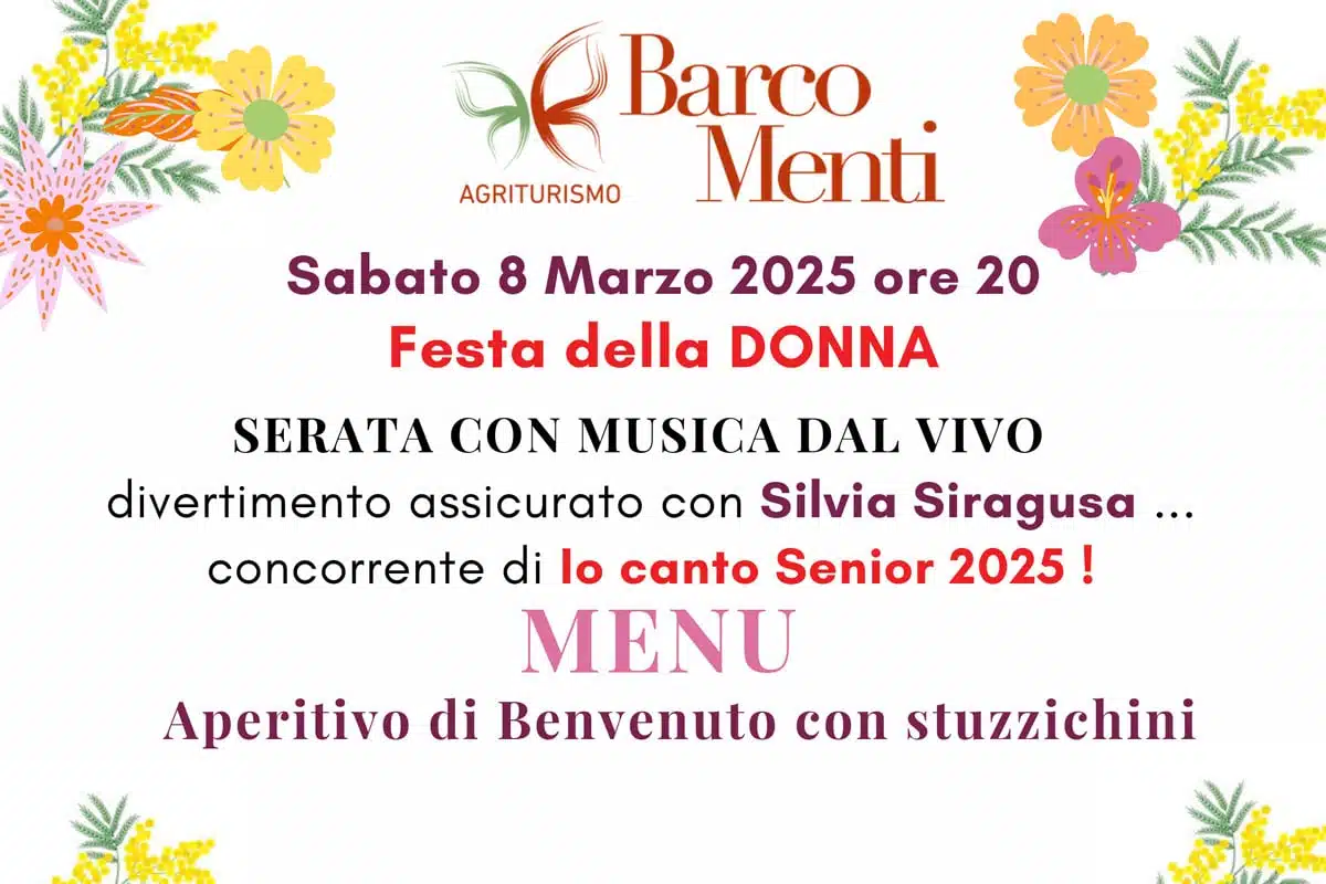 Festa della Donna 2025 all'Agriturismo Barco Menti