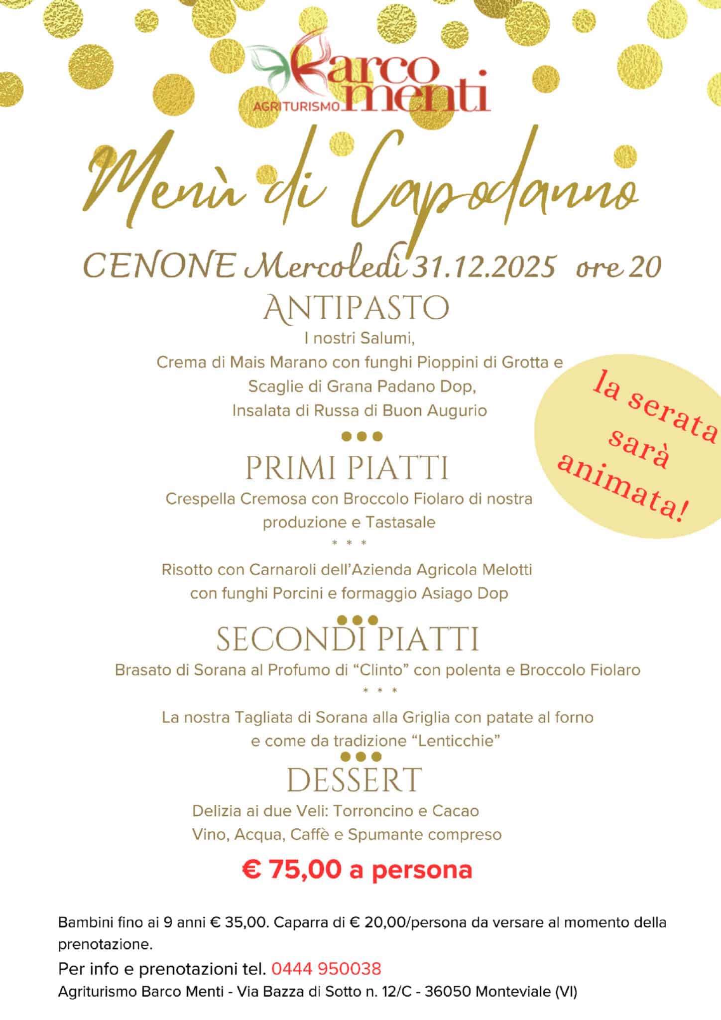 Capodanno All&Amp;Apos;Agriturismo Barco Menti: Scopri Il Menù Del Cenone Di San Silvestro 2025