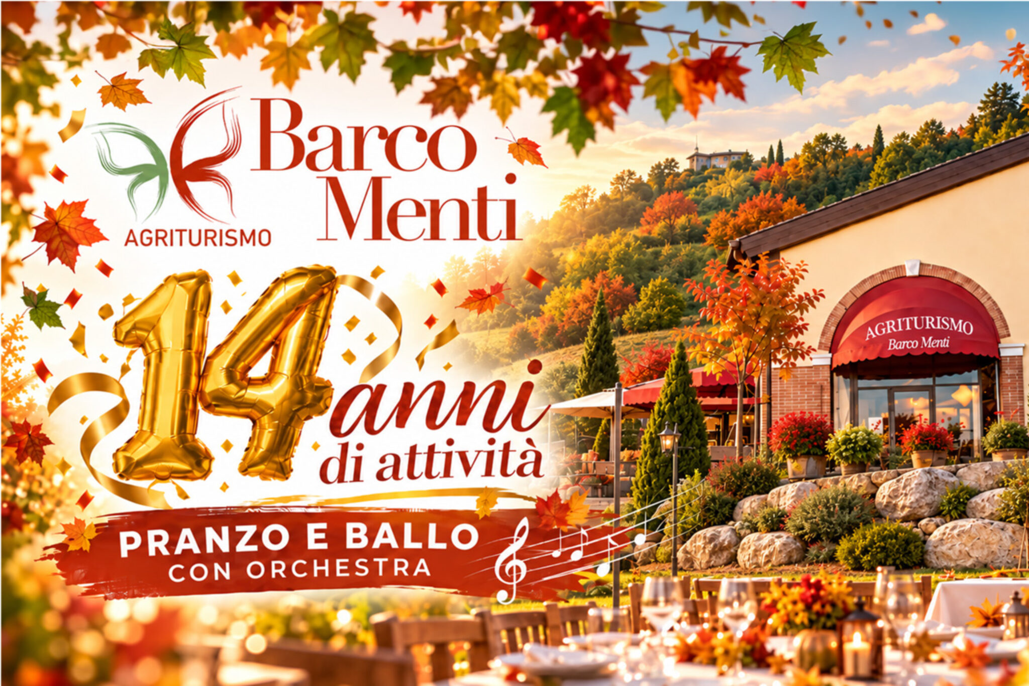 Festeggia Con Noi 14 Anni Di Attività: Pranzo E Ballo A Monteviale
